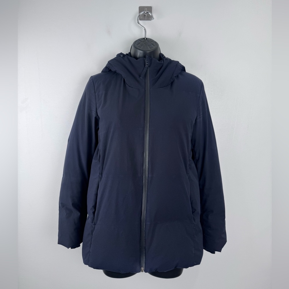 UNIQLO Women Seamless Down Parka Jacket Navy Blue Size XS